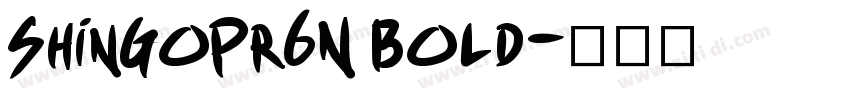 ShinGoPr6N Bold字体转换